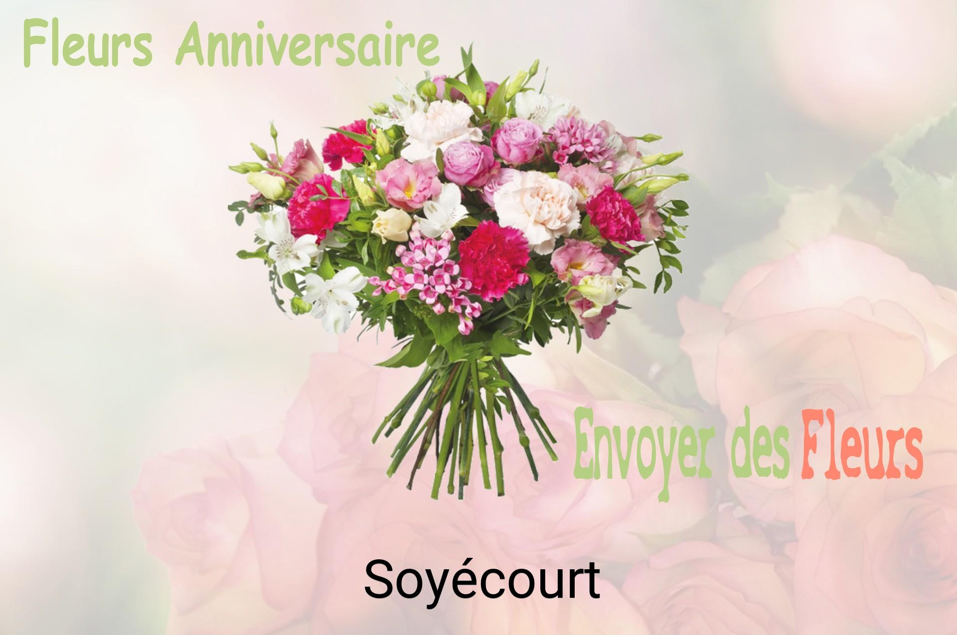 Bouquet de fleurs d’anniversaire livré à Soyécourt